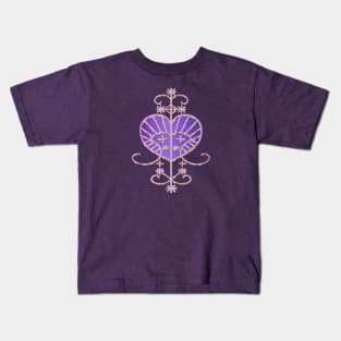 Erzulie Voodoo Veve - Lavender Kids T-Shirt